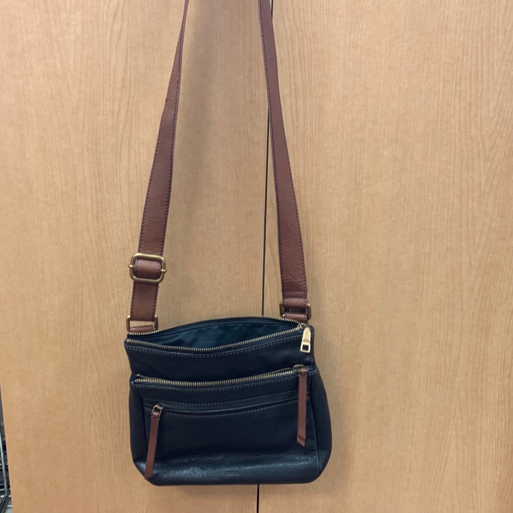 Fossil Leather Crossbody Bag